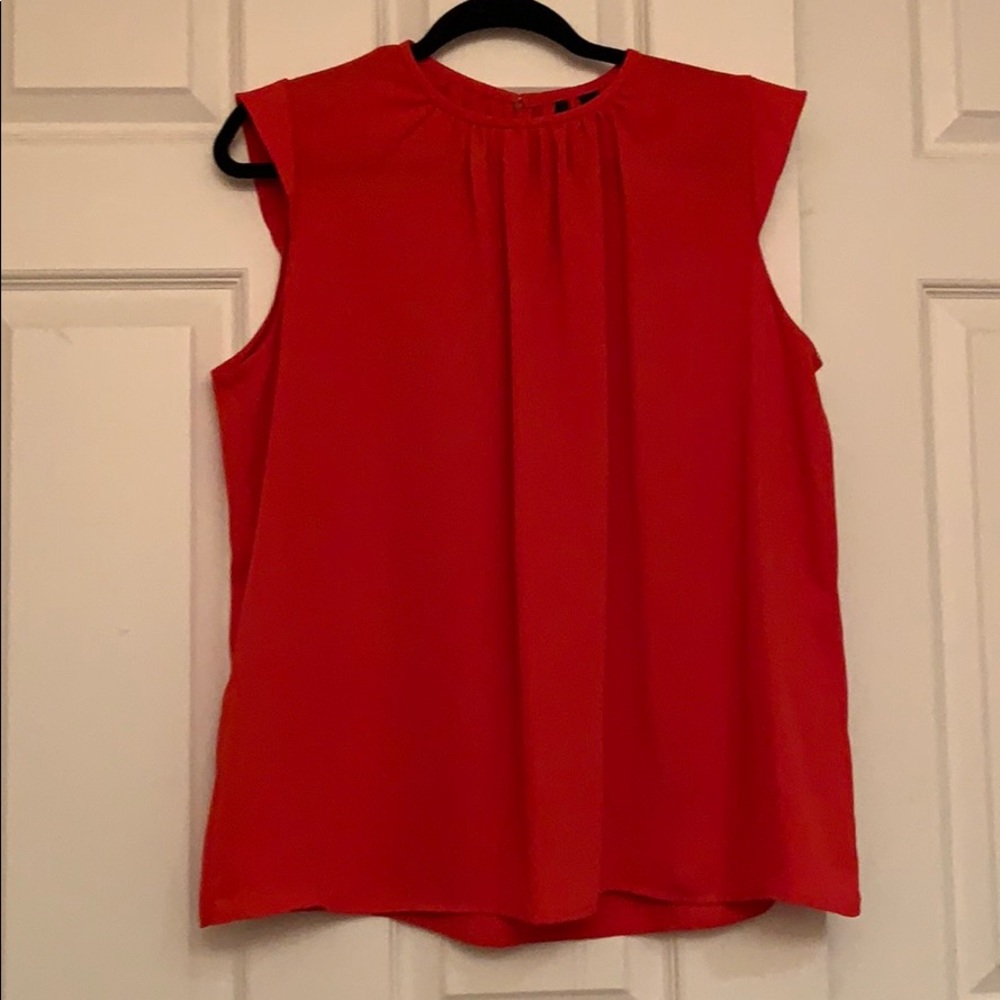 Red Mango sleeveless blouse with pleating